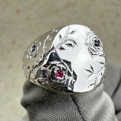 Chevalière Rose Sauvage