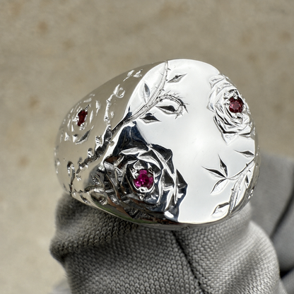 Chevalière Rose Sauvage