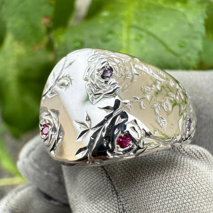 Chevalière Rose Sauvage