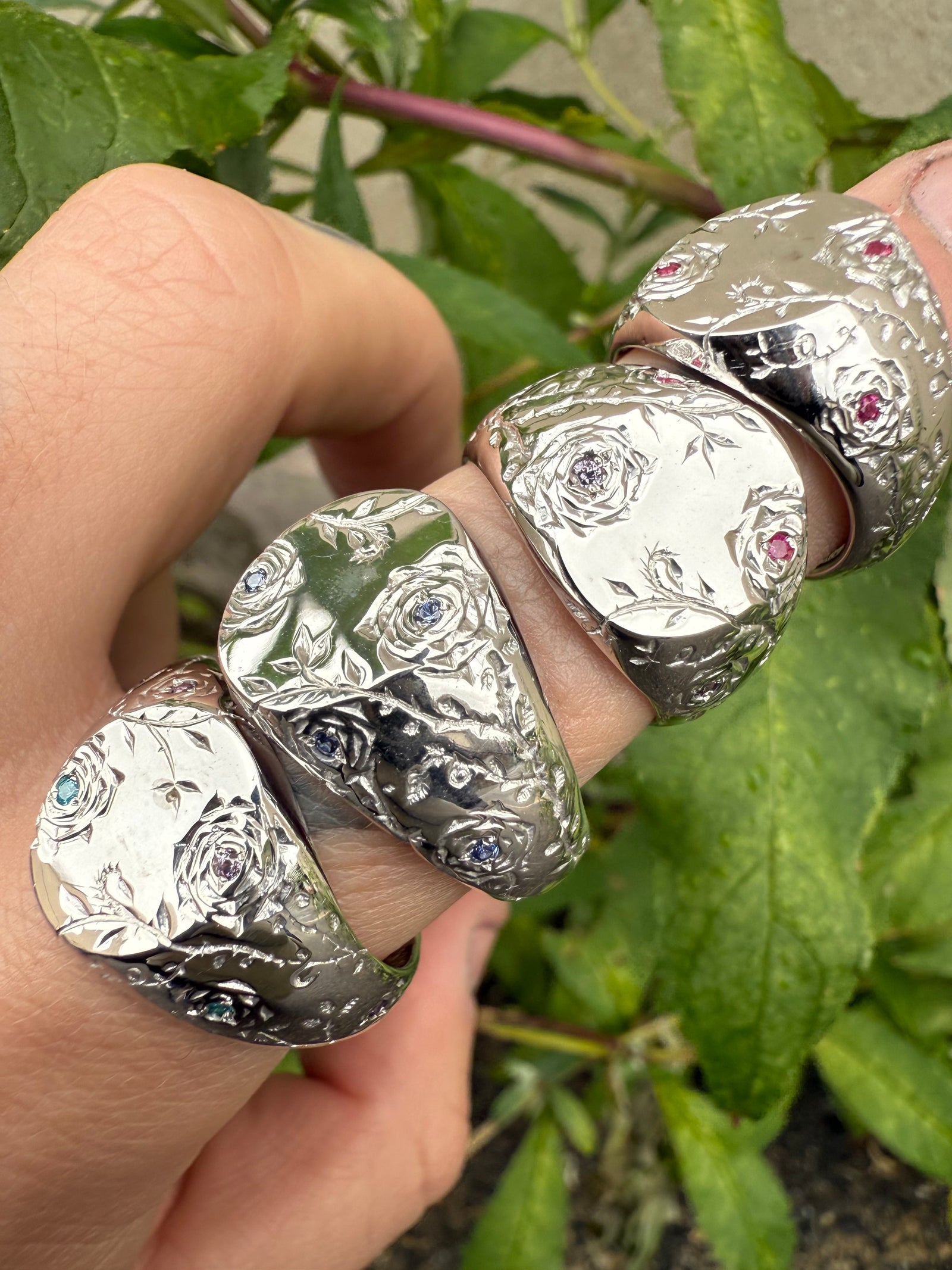 Chevalière Rose Sauvage