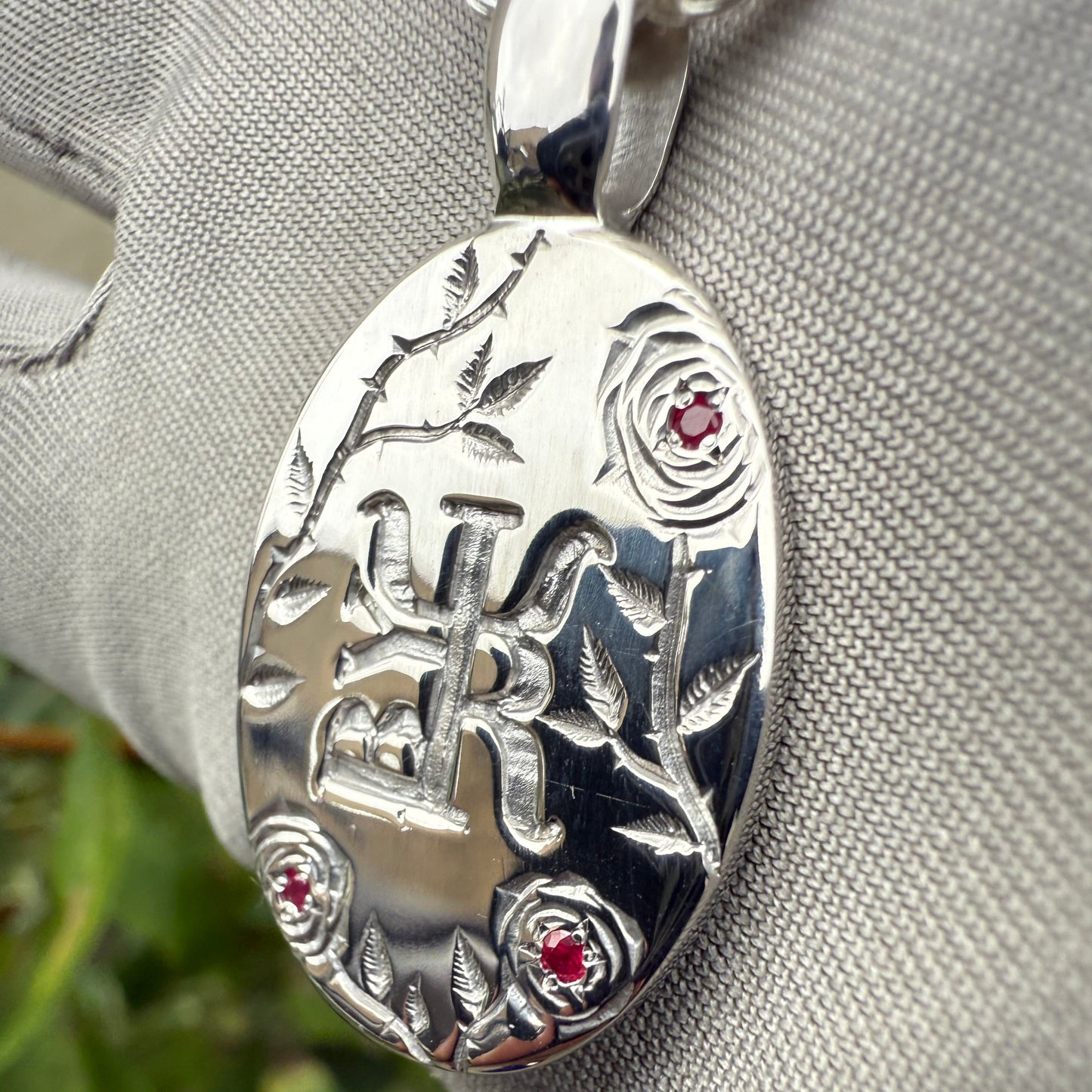 Pendentif Rose Sauvage