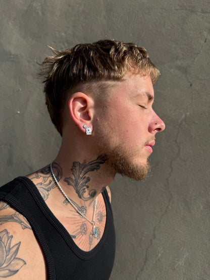 Boucle d’oreille Soleil saphir