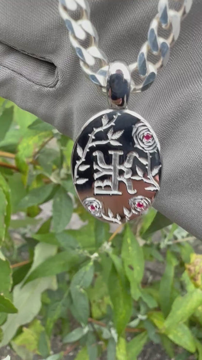 Pendentif Rose Sauvage