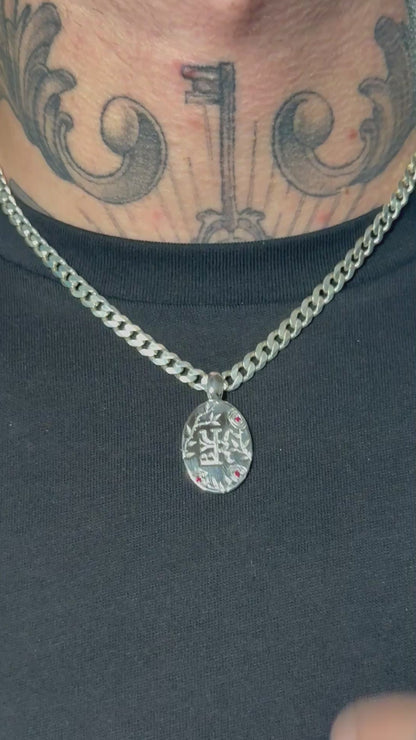 Pendentif Rose Sauvage